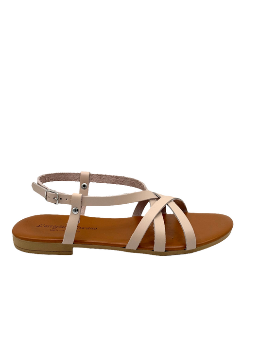 Delilah-sandali bassi beige 100% italiani