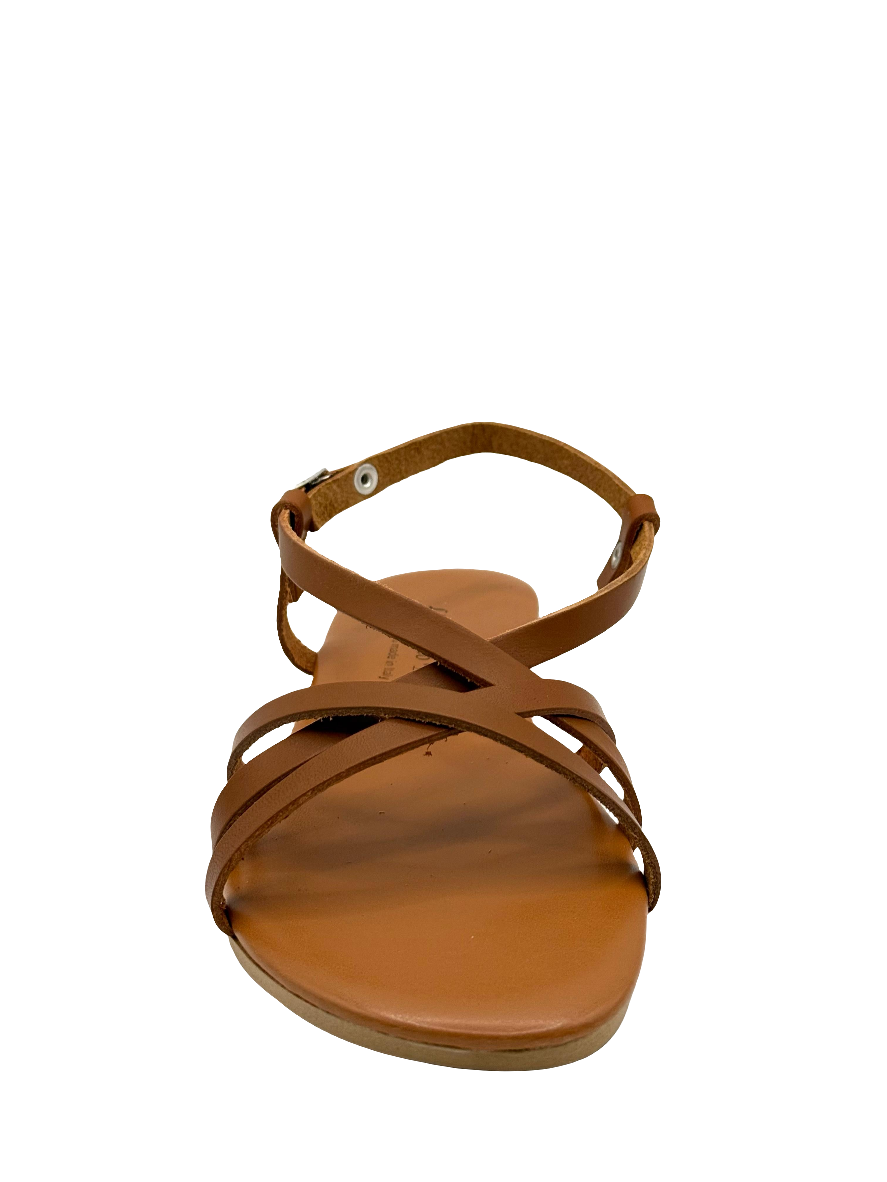 Delilah-sandali bassi marroni 100% italiani