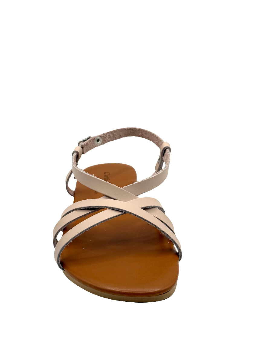 Delilah-sandali bassi beige 100% italiani